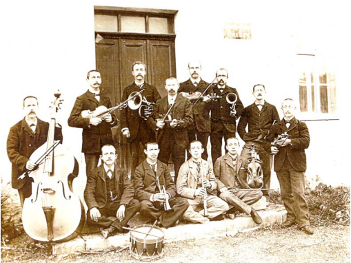 L'Orchestre du Séchey en 1896 © Archives culturelles de la Vallée de Joux